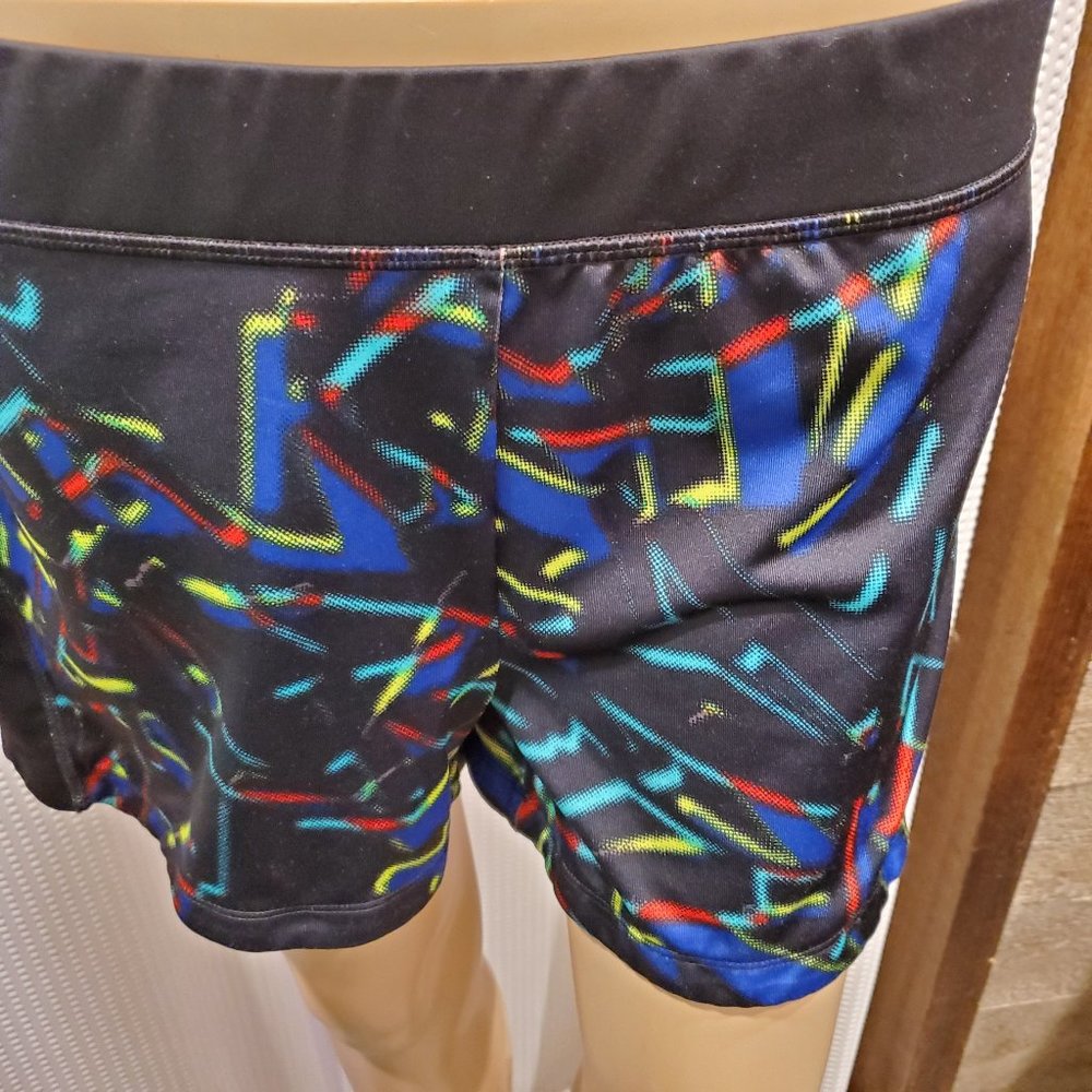 Fila Sport Running Shorts Size Large Black Athletic Lined Polyester Spandex